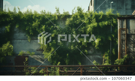 overgrown ruins 107060347