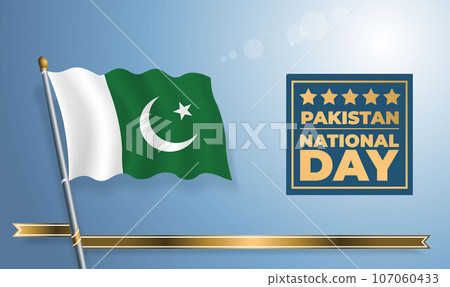 Pakistan National Day, celebration template banner Pakistan National Day, celebration template banner 107060433