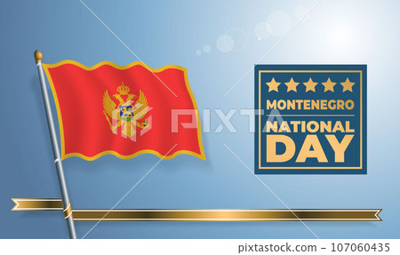 Montenegro National Day, celebration template banner Montenegro National Day, celebration template banner 107060435