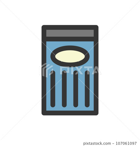 Color stationery single item icon Shear core 107061097