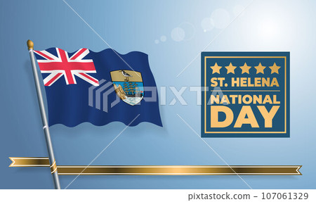 ST. Helena National Day, celebration template banner ST. Helena National Day, celebration template banner 107061329