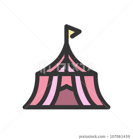 彩色遊樂園單項圖示馬戲團 107061439