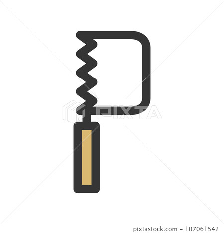 Single item icon of color tools Jig saw Single item icon of color tools Jig saw 107061542