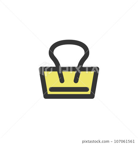 Color stationery single item icon clip Color stationery single item icon clip 107061561