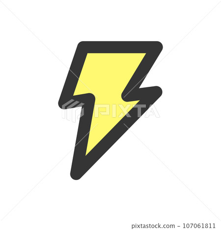 彩色簡約商務單品圖示雷霆 107061811