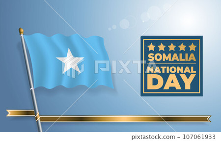 Somalia National Day, celebration template banner 107061933