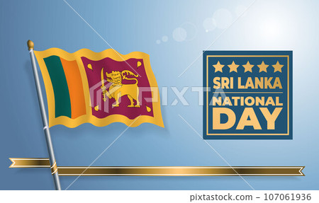 Sri Lanka National Day, celebration template banner 107061936