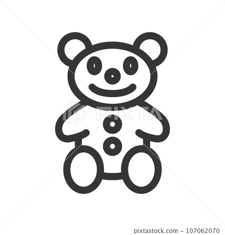 線條畫簡單嬰兒用品相關單品圖示毛絨玩具 107062070