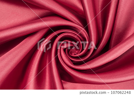 The Smooth elegant red silk or satin satin fabric texture background The Smooth elegant red silk or satin satin fabric texture background 107062248