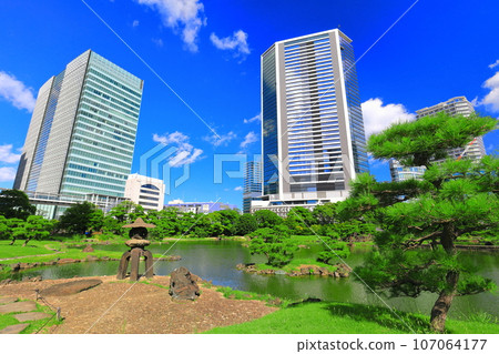 [Tokyo] Sunny weather at Kyu-Shiba Rikyu Garden 107064177