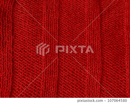 Handmade knitting background with detail weave threads. 107064580