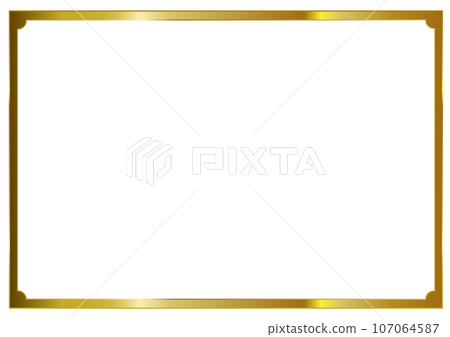 simple gold frame photo frame simple gold frame photo frame 107064587
