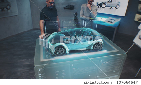3D graphics of vehicle high-tech developing 107064647