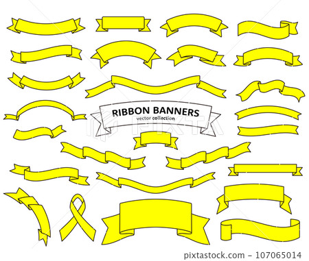 Ribbon icon set Ribbon icon set 107065014