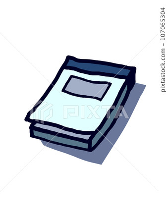 blue notepad 107065304