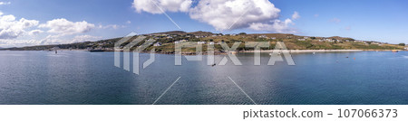 Aerial view of Leabgarrow on Arranmore Island in County Donegal, Republic of Ireland Aerial view of Leabgarrow on Arranmore Island in County Donegal, Republic of Ireland 107066373