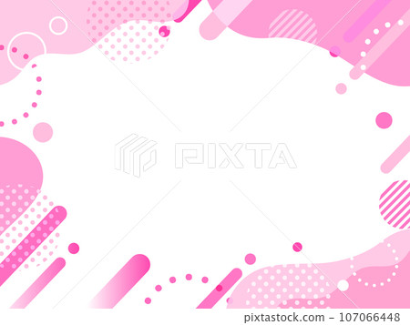 粉紅色春天流行波框架背景 粉紅色春天流行波框架背景 107066448