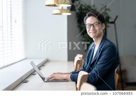 man working in free space man working in free space 107066985