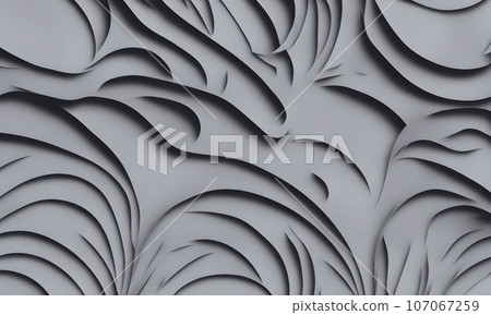 Abstract background from old crumpled torn pieces of newsprint. 107067259