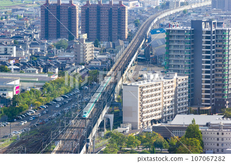 Koriyama City, south view from Big Eye (Tohoku Shinkansen) Koriyama City, south view from Big Eye (Tohoku Shinkansen) 107067282
