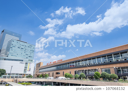 宮城縣仙台市、JR仙台站西口（步行甲板）及週邊城市景觀 107068132