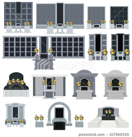 永久紀念墳墓向量插畫素材集 永久紀念墳墓向量插畫素材集 107068589