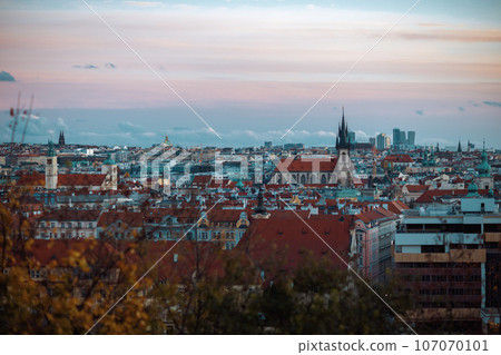 panorama in autumn in Prague, Czech Republic panorama in autumn in Prague, Czech Republic 107070101