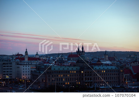 landscape in autumn in Prague, Czech Republic landscape in autumn in Prague, Czech Republic 107070104