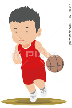 dribbling basketball dribbling basketball 107070344