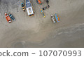 Drone view at the boats from the top 107070993
