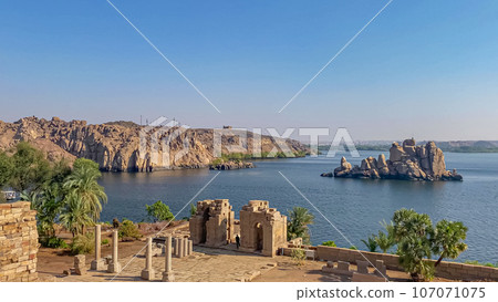 Temple of Isis at Philae Island in Aswan, Egypt 107071075