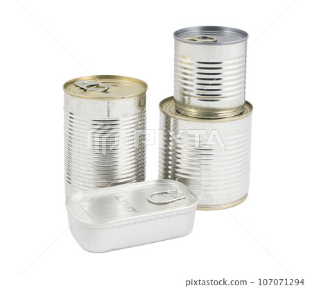 some cans for food storage some cans for food storage 107071294