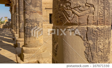 Temple of Isis at Philae Island in Aswan, Egypt 107071330
