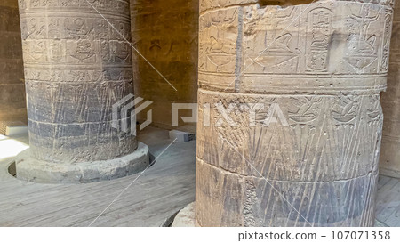 Temple of Isis at Philae Island in Aswan, Egypt 107071358