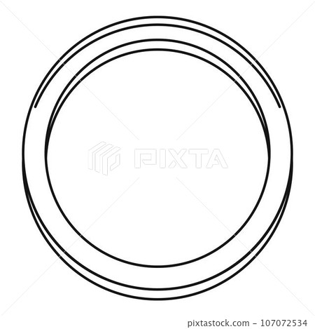 Hormonal ring icon. Outline illustration of hormonal ring vector icon for web design isolated on white background Hormonal ring icon. Outline illustration of hormonal ring vector icon for web design isolated on white background 107072534