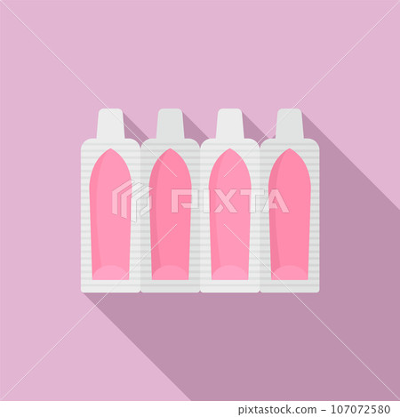 Suppositories icon. Flat illustration of suppositories vector icon for web design 107072580