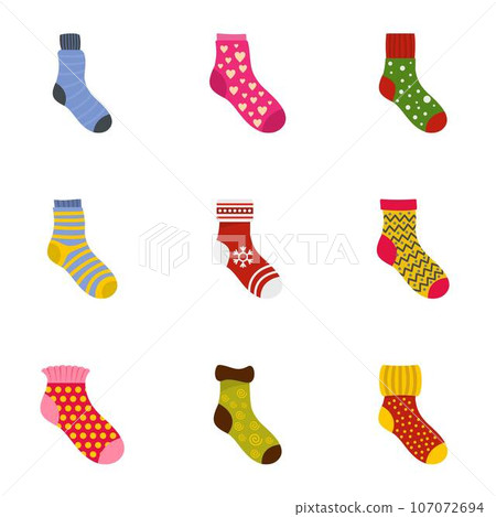 Toe icons set. Cartoon set of 9 toe vector icons for web isolated on white background 107072694