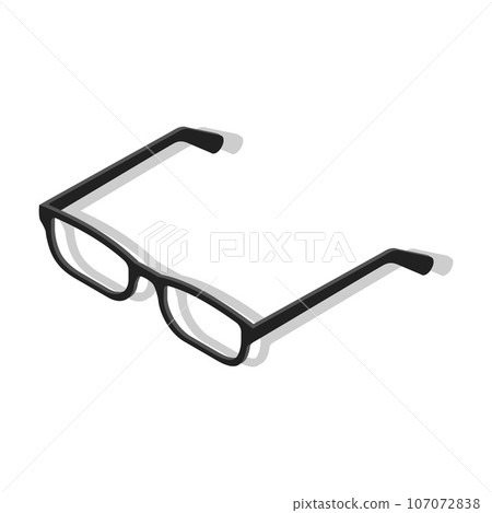 Business transparent people glasses icon. Isometric of business transparent people glasses vector icon for web design isolated on white background Business transparent people glasses icon. Isometric of business transparent people glasses vector icon for web design isolated on white background 107072838