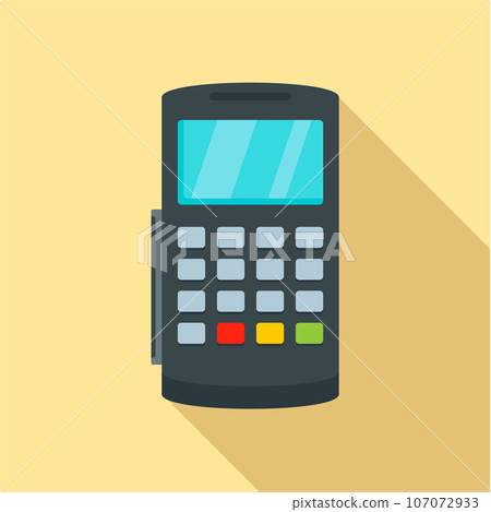 Payment digital bank terminal icon. Flat illustration of payment digital bank terminal vector icon for web design Payment digital bank terminal icon. Flat illustration of payment digital bank terminal vector icon for web design 107072933