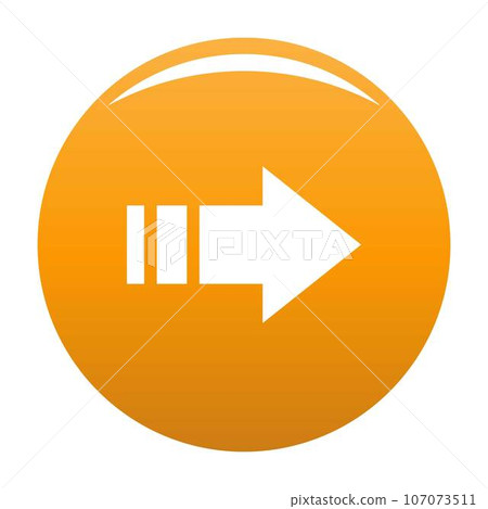 Arrow icon in black. Simple illustration of arrow icon vector isolated on white background Arrow icon in black. Simple illustration of arrow icon vector isolated on white background 107073511