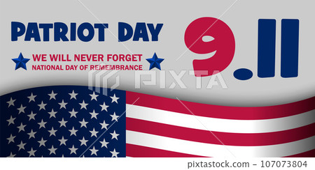 Patriot day banner concept background. Realistic illustration of patriot day banner vector concept background for web design Patriot day banner concept background. Realistic illustration of patriot day banner vector concept background for web design 107073804