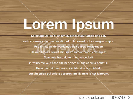 木板背景材質木紋棕色向量A4橫向位置 107074860