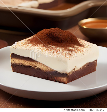 traditional italian dessert tiramisu tasty delicious traditional italian dessert tiramisu tasty delicious 107076347