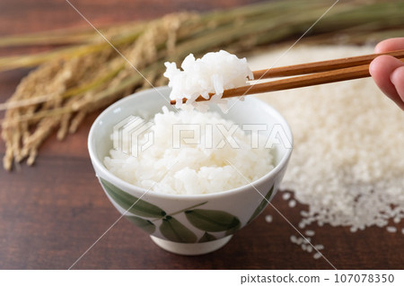 New rice/freshly cooked rice image New rice/freshly cooked rice image 107078350