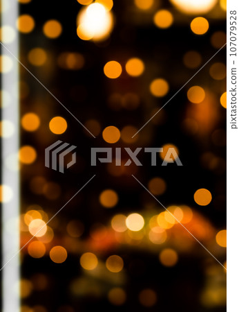 Dark gold glitter and black vintage lights background. Dark gold glitter and black vintage lights background. 107079528