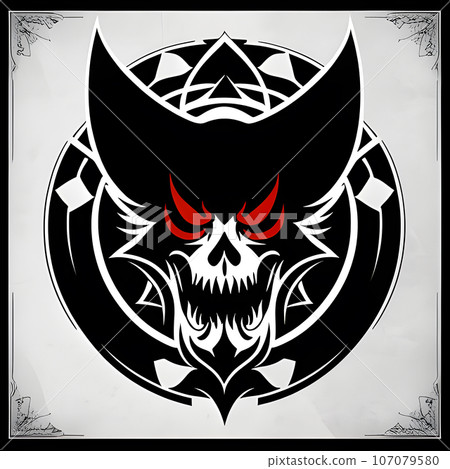 the evil tattoo vector, graphic image the evil tattoo vector, graphic image 107079580