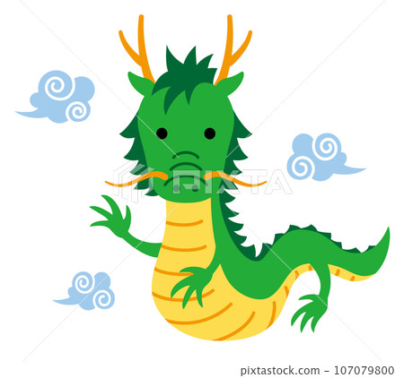 Zodiac dragon illustration 107079800