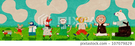 The march of animals 107079829