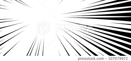 Diagonal speed lines background. Comic book sunburst. Abstract black and white radial line frame design. Manga or anime cartoon explosion wallpaper. Pop art light beams or rays effect. Vector backdrop Diagonal speed lines background. Comic book sunburst. Abstract black and white radial line frame design. Manga or anime cartoon explosion wallpaper. Pop art light beams or rays effect. Vector backdrop 107079972