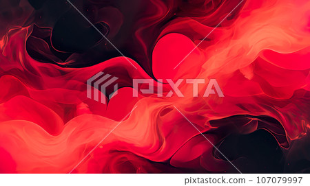 Abstract background that mixes red and black "AI generated image" 107079997